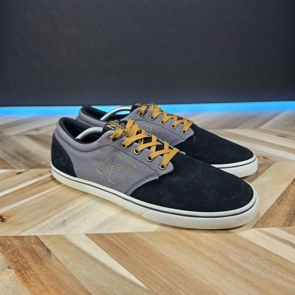 New Balance Numeric 345 Ben Horton Slave Skateboards Black Grey Gold Size 12